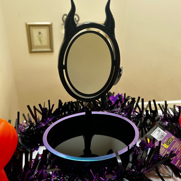 Black and Purple Horned Maleficent Mirror Tray,New Products : American Fashion Style Bags On Sale